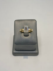 2. 99957 (L-2257) - 14KY Lab ring Emerald Solitaire E-VS1 3.07CTTW ($6995) | 14k Yellow Gold