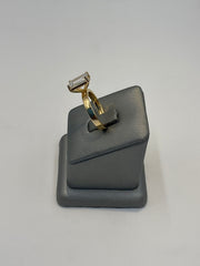 2. 99957 (L-2257) - 14KY Lab ring Emerald Solitaire E-VS1 3.07CTTW ($6995) | 14k Yellow Gold