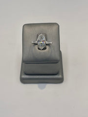 7. 11255 - 14KW Lab Ring Marquise Bezel Solitaire F-VVS2 2.06CTTW ($3995) | 14k White Gold