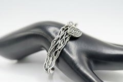 Or Paz Sterling Silver Evil Eye Charm Dangle Cuff Avg