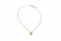 Affinity 14K Gold plated Sterling Silver Diamond Fish Motif Necklace