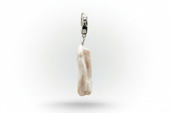 Kwan Collections Sterling Silver Cultured Keshi Pearl Huggie Hoop Earrings, 1"