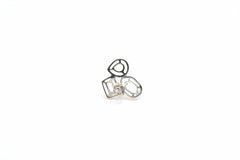 Herkimer Mines Sterling Silver "Diamond" Quartz Multi-Cut Stone Stud Earrings