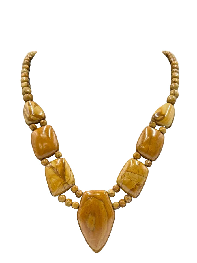 Jay King Sterling Silver Wild Horse Picture Jasper Necklace, 18"