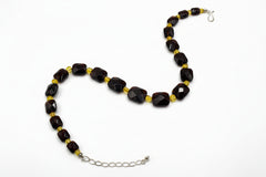 Jay King Sterling Silver Brown & Yellow Amber Necklace, 18"