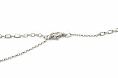 Or Paz Sterling Silver Organic Texture Heart Motif Necklace. 18"