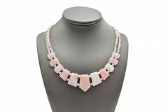 Jay King Sterling Silver Peruvian Pink Opal Necklace, 18"