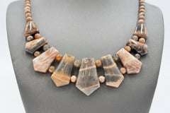 Jay King Cat’s Eye Moonstone Sterling Silver Necklace 18” Natural .925