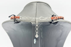 Jay King Sterling Silver Indonesian Red Quartzite Necklace 18" .925