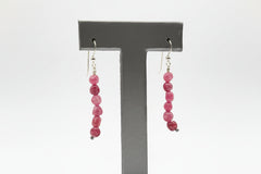 Jay King Sterling Silver Pink Tourmaline Nugget Drop Earrings