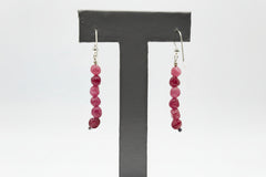 Jay King Sterling Silver Pink Tourmaline Nugget Drop Earrings