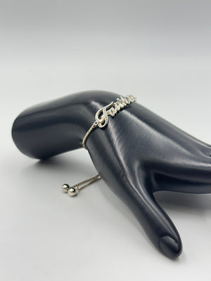 Solvar Sterling Silver Bracelet "Faith" adjustable Bolo Bracelet