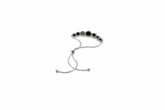 Generation Gems Round Buffalo Cabochon SS Adjustable Bracelet