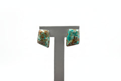 Jay King Sterling Silver New Red Skin Turquoise Stud Earrings, 3/4"