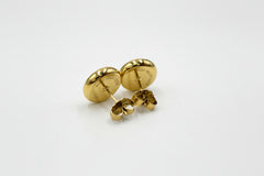 Colleen Lopez Goldtone Turquoise & White Topaz Stud Earrings