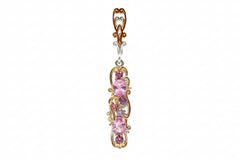 Gems by Michael Sterling Silver Purple Rhodolite Drop Earrings, 1-3/4"
