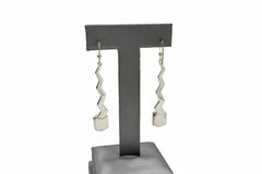 Jay King Sterling Silver Ruby Zigzag Earrings