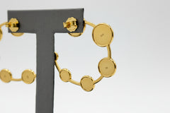 Made by Malyia Revolution Vermeil Front-Facing Hoop Earrings