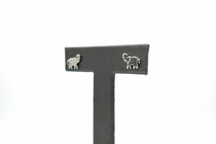 JZ by Jennifer Zeuner Sterling Silver Icon Stud Earrings, Elephant Shape, Size 3/8"
