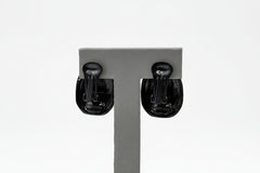 Wildlife by Heidi Klum Animal Instinct Button Earrings, Black Clip-On