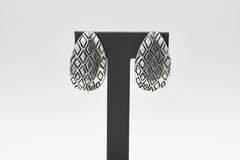 Wildlife by Heidi Klum Animal Instinct Button Earrings, Silvertone Clip-On