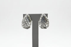 Wildlife by Heidi Klum Animal Instinct Button Earrings, Silvertone Clip-On