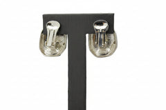 Wildlife by Heidi Klum Animal Instinct Button Earrings, Silvertone Clip-On