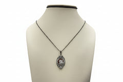 Rarities "Little Angel" Carved Sardonyx Shell Cameo Pendant with Chain