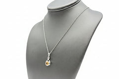 Paul Deasy Sterling Silver Hessonite & Rhodolite Pendant Necklace, 18"
