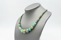 Jay King Sterling Silver New Red Skin Turquoise Graduated Round Bead Necklace, 18"