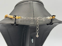 Jay King Multicolor Java Lace Agate Gemstone Beaded Bib Necklace 18"