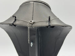 Absolute Sterling Silver Marquise Triple Row Pendant Necklace, 18"