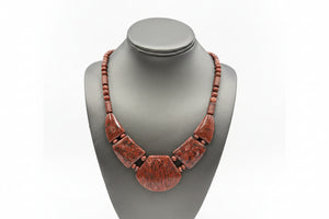 Jay King Sterling Silver Indonesian Red Quartzite Statement Necklace, 18"