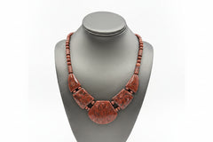 Jay King Sterling Silver Indonesian Red Quartzite Statement Necklace, 18"