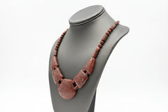 Jay King Sterling Silver Indonesian Red Quartzite Necklace 18" .925