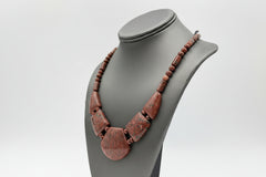 Jay King Sterling Silver Indonesian Red Quartzite Statement Necklace, 18"