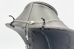 Herkimer Mines "Diamond" Quartz Silvertone Solitaire Drop Necklace, 16"