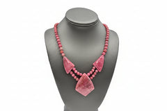 Jay King Sterling Silver Baroque Rose Rhodonite Necklace, 18"