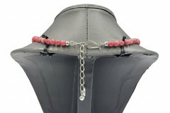 Jay King Sterling Silver Baroque Rose Rhodonite Necklace, 18"