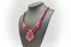 Jay King Sterling Silver Baroque Rose Rhodonite Necklace, 18"