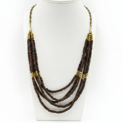 Joan Rivers Layered Wooden Bead 38" Necklace w/ 3" Extender