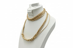MarlaWynne Macrame Tie Necklace – 71" Taupe