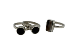 Soko Solitaire Ring Stack, Size 6
