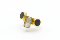 Soko Solitaire Ring Stack, Size 5