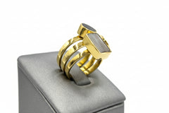 Soko Solitaire Ring Stack, Size 5