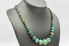 Jay King Green Banded Vetiver Epidote Graduated Bead Necklace, 18"