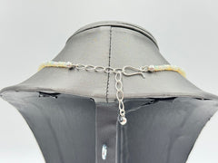 Jay King Ethiopian Cloud Opal Faceted Graduated Bead Necklace 925 Silver