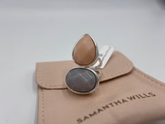Samantha Wills Silvertone 'Here Comes the Sun' Bold Gibbsite & quartzite Ring, Size 6