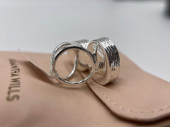 Samantha Wills Silvertone “Here Comes the Sun” Bold Gibbsite & Quartzite Ring – Size 5