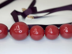 Carla Rockmore Collection – “The Palm Springs” Cabernet Beaded Necklace